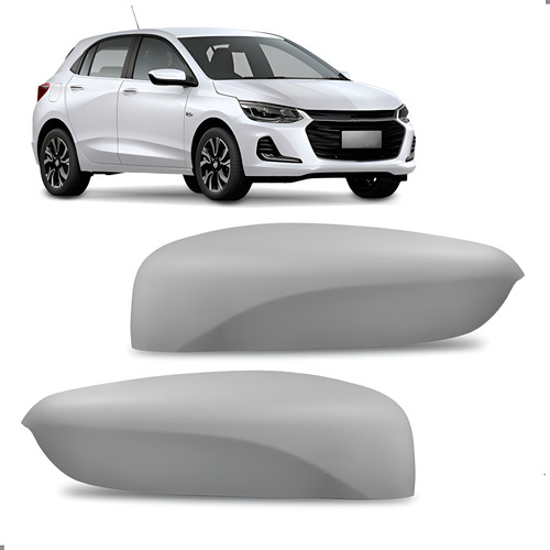 Par Capa Retrovisor Externo Para Onix 2020 A 2025 Com Sensor Ambos Lados