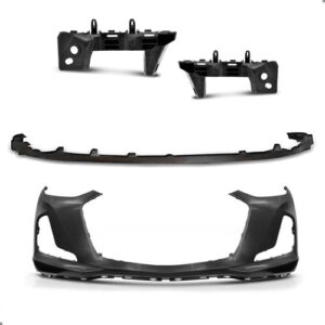 Parachoque C/saia Spoiler Onix 2020 21 22 23 2024 C/guias Preto