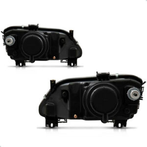 Kit Parachoque Scenic 1997 A 2001 Jogo Faróis E Sinaleiras Preto