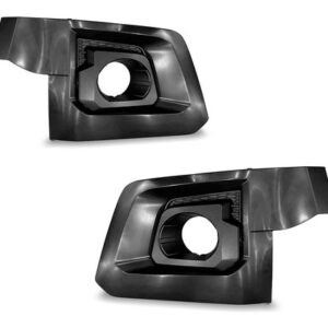 Par Moldura Milha C/ Grade E Furo S10 2021 A 2023 Preto