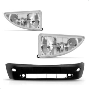 Kit Envolvente Diant. C/ Kit Farol Milha Focus 1998 A 2003 Preto