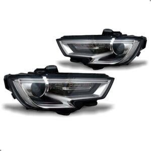 Par Farol Audi A3 2017 A 2019 Elétrico Com Motor Led Xenon Ambos Lados