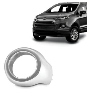 Moldura Farol Milha Ecosport 2012 A 2017 Cromado Le Prateado Esquerdo