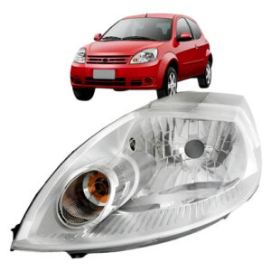 Farol Ka 2008 A 2011 Cromado 1ª Linha - Esquerdo/motorista