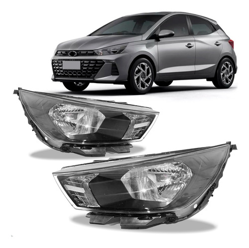 Par Farol Para Hyundai Hb20 2023 2024 Sem Led