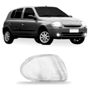 Lente Farol Clio 1999 A 2002 Foco Simples Esquerdo