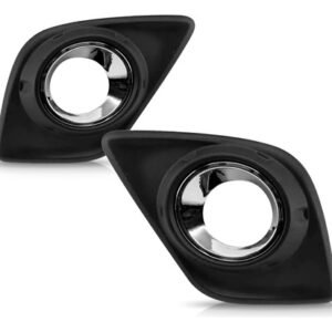 Par Grade Milha Pickup Hilux Srv 2016 17 2018 Aro Cromado Preto Ambos Os Lados