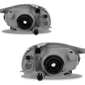 Kit Frente Parachoque Farol Corsa Classic 2000 Á 2009 - Preto