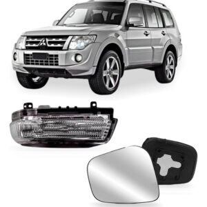 Kit Pisca Lente Retrovisor Pajero Full 2008 A 2021 Esquerdo