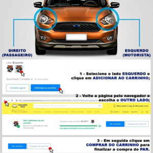 Farol Hnda New Civic 2007 2008 2009 2010 2011 Novo 1ª Linha Esquerdo/motorista