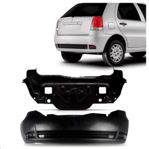 Kit Envolvente Traseiro E Painel Fiat Palio 2004 A 2011 Preto
