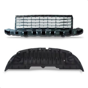 Kit Spoiler Saia Para Fluence 2010 A 2013 Com Grade Central Preto