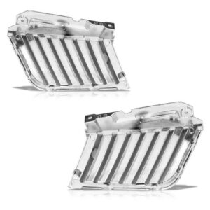 Par Tela Frontal Radiador L200 Triton Cromada 2007 A 2010
