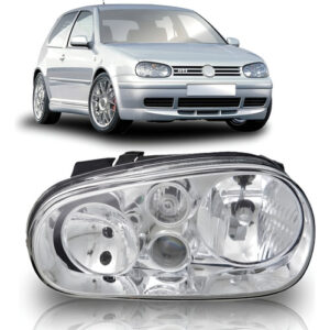 Farol Golf Gti 98 99 00 01 02 03 04 05 06 Com Milha 1ª Linha Esquerdo/motorista