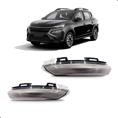 Par Sinaleira Retrovisor Kardian 2024 A 2025 Preto