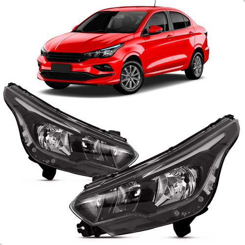 Par Farol Para Fiat Cronos 2017 A 2022 Manual Sem Led