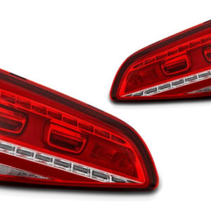 Par Lanterna Traseira Golf 2014 A 2017 Com Led Porta Mala Esquerdo Vermelho