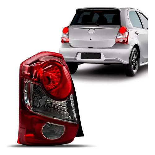 Lanterna Etios Hatch 2017 2018 2019 2020 2021 Fume 1ª Linha Esquerdo/motorista