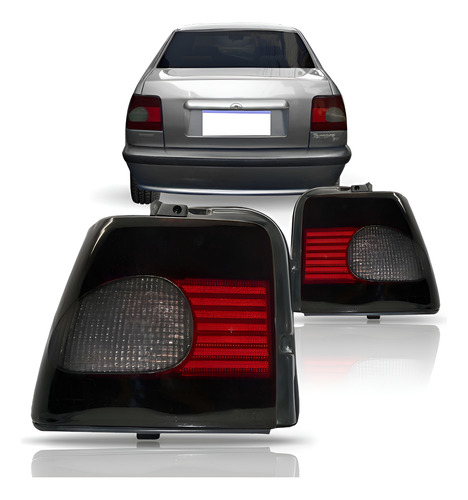 Par Sinaleira Traseira Tempra 1996 1997 1998 1999 Fume Vermelho