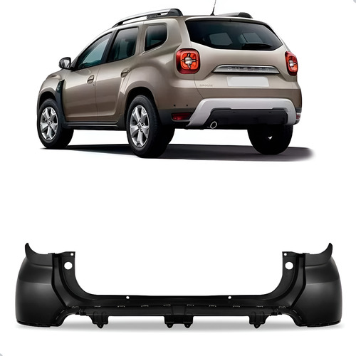 Parachoque Traseiro Duster 2021 2022 2023 2024 1a Linha