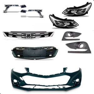 Kit Frente Para Cruze 2017 A 2019 Farois Grades Parachoques Preto