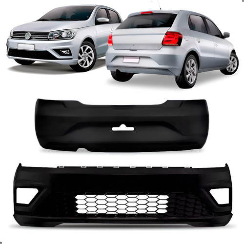 Par Envolvente Para Gol G8 2018 A 2023 Dianteiro E Traseiro Preto