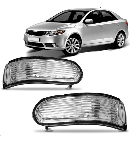 Par Pisca Retrovisor Para Kia Cerato 2009 Até 2013