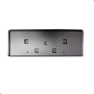 Kit Suporte Placa Para Compass 2017 A 2021 Com Grade Central Preto