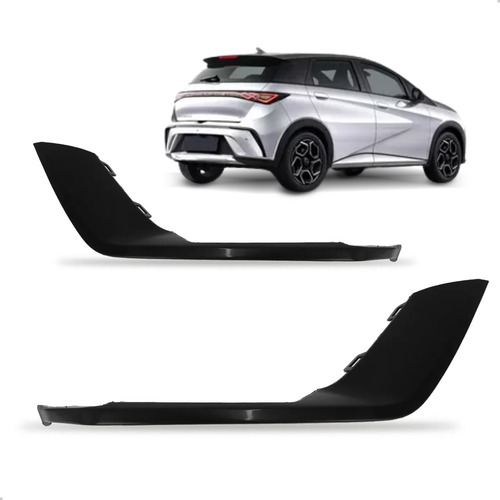 Par Moldura Inferior Para Byd Dolphin 2023 2024 Traseiro