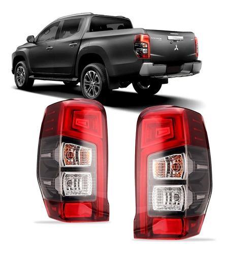 Par Lanterna Traseira C/ Led Triton L200 2021 A 2022