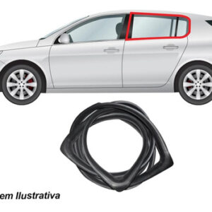 Guarnicao Janelas Laterais Fixa Direita Preta Gol 95 Ate 99