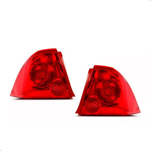 Par Sinaleira Traseira Para Peugeot 307 2007 A 2012 Vermelho