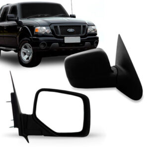 Par Retrovisor Fixo Ranger 2006 07 08 2009 Preto