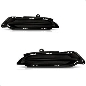 Tela Frontal Central Para Honda Hrv 15 A 17 C/ Par Molduras Preto