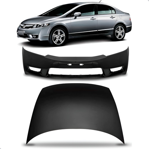 Capo E Parachoque Honda New Civic 2009 A 2011
