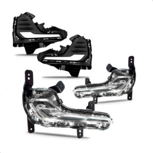 Jogo Lanternas + Kit Milha Drl Onix Sedan C/ Led 2020 A 2025 Direito Vermelho