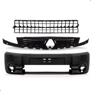 Kit Parachoque Para Kangoo 2008 2009 2010 2011 2012 13 2014 Preto