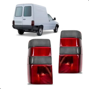 Par Lanterna Traseira Canto Fiorino 1986 A 1997 Lente Fume Ambos Lados