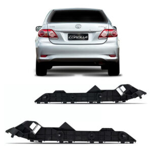 Par Guia Suporte Parachoque Traseiro Corolla 2009 A 2014.