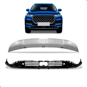 Kit Parachoque Inferior Tiggo 8 Pro 2022 A 2026 Com Spoiler Preto