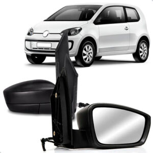 Par Retrovisor Vw Up 2014 A 2021 Controle S/ Pisca Preto