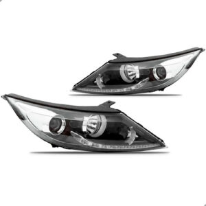 Par Farol Sportage 2011 A 2016 Eletrico Sem Motor Com Led