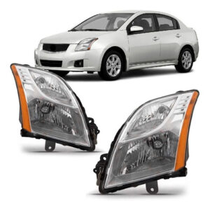Par Farol Cromado Sentra 2010 A 2013