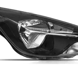 Kit Par Farol Ka 2015 A2018 Mascara Negra Com Friso Cromado Ambos Lados