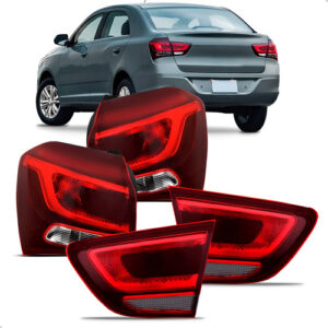 Kit Sinaleira Cobalt 2017 2018 2019 2020 Fume Canto E Mala Vermelho