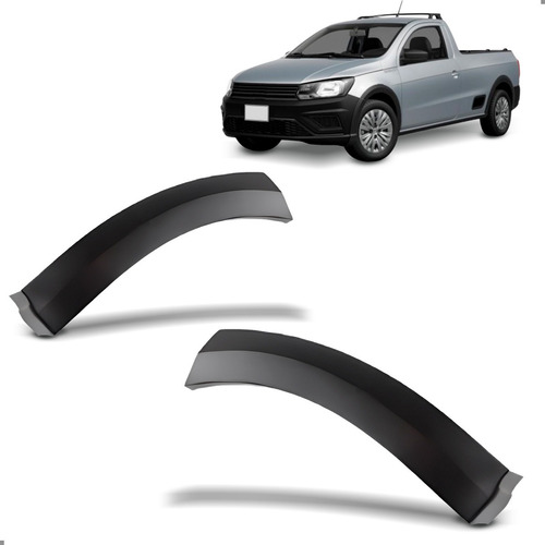 Par Moldura Paralama Diant. Para Saveiro 2017 Robust G7 G8