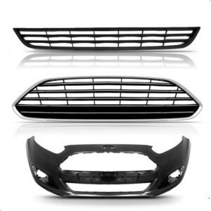 Kit Envolvente New Fiesta 13 A 17 Hatch Com Grades 1a Linha  Preto