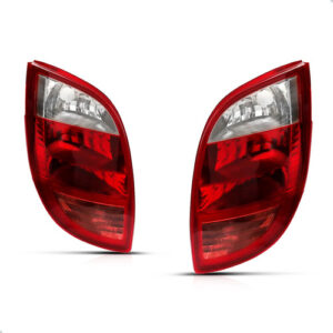 Par Sinaleira Traseira Ford Ka 2002 A 2007 Cristal Re Rosa Vermelho