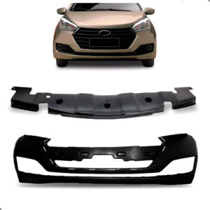 Kit Parachoque Dianteiro Hb20 2016 A 2019 Com Defletor Preto