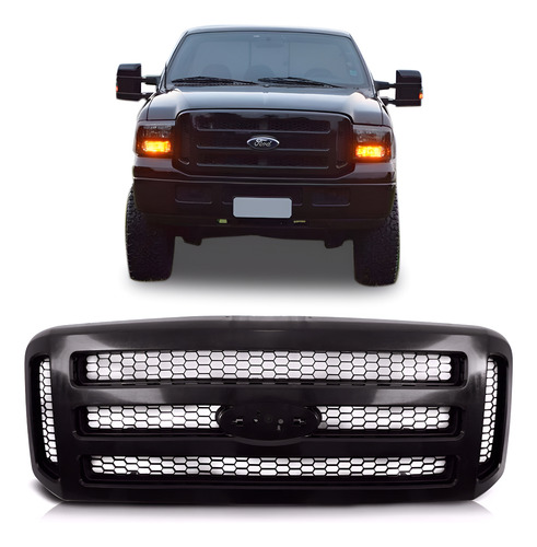 Grade F250 F350 F4000 06 2007 2008 2009 2010 2011 12 Preta Preta